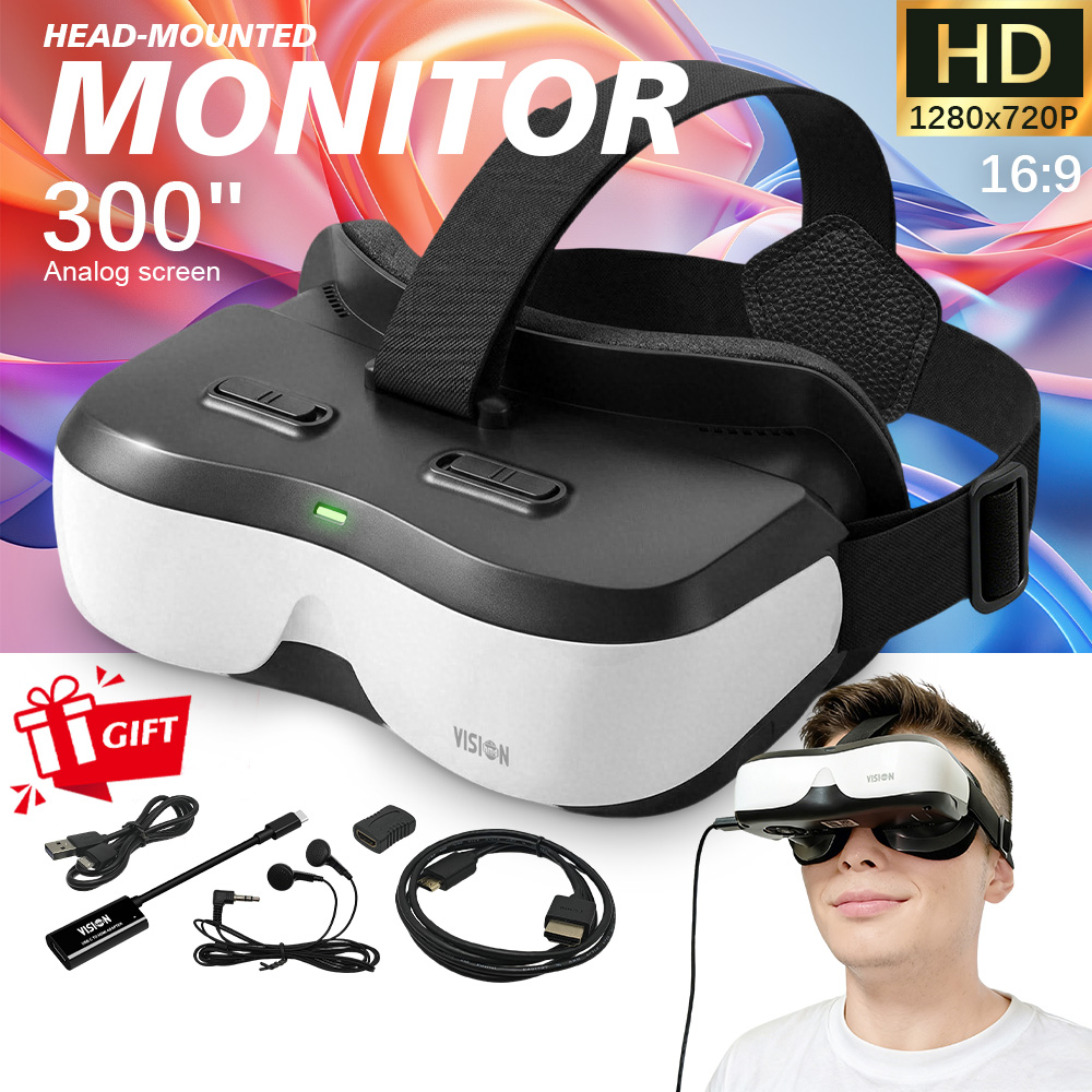 Video Home Cinema - Portable Head Mounted Display HDMI Type-C,