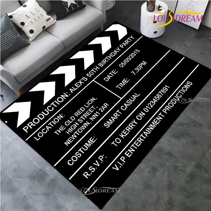 Home Cinema Night - Vintage Projector Theme Movie Night Clapperboard