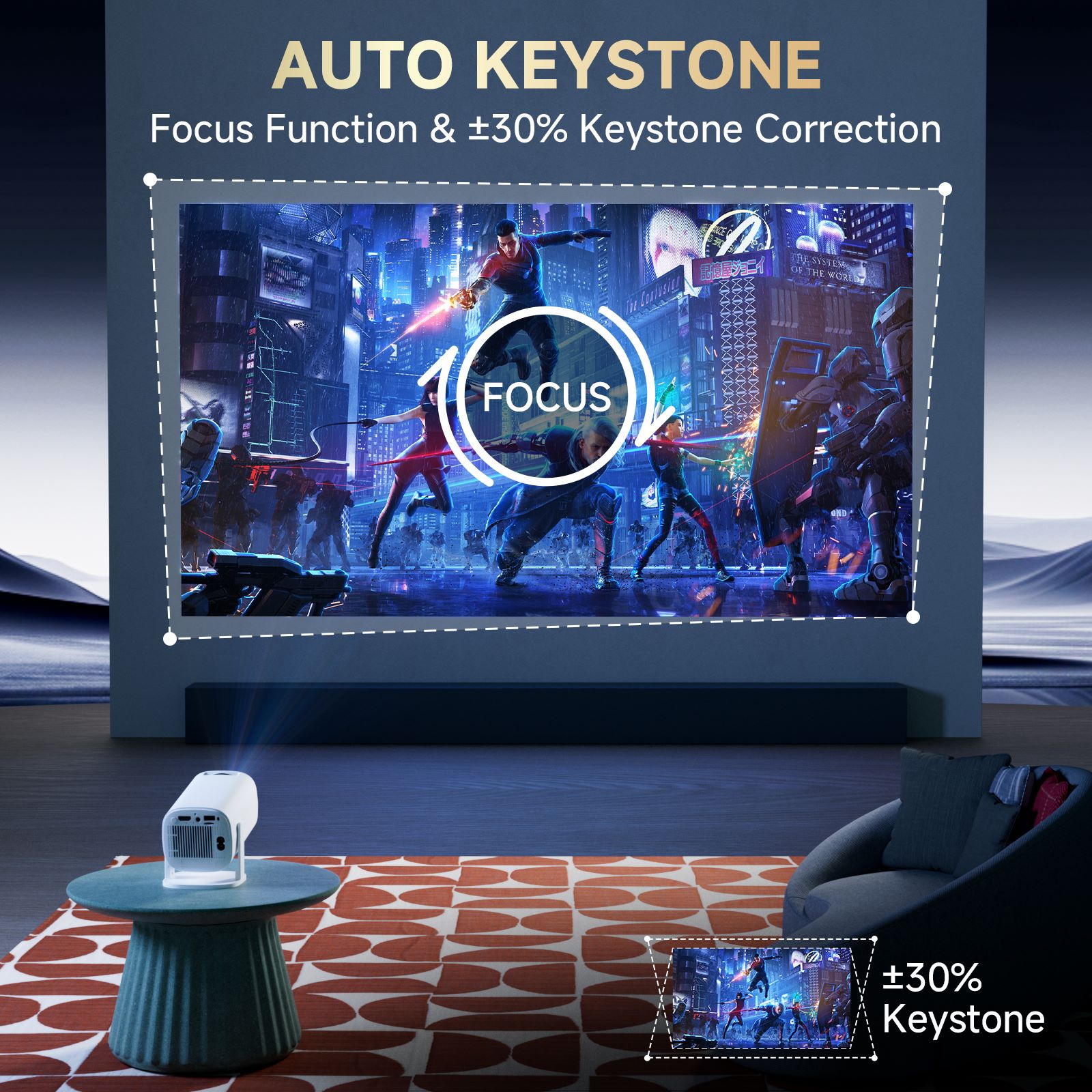 HONGTOP P30PRO Smart Mini Proj - Home Cinema Night ulasan dan harga