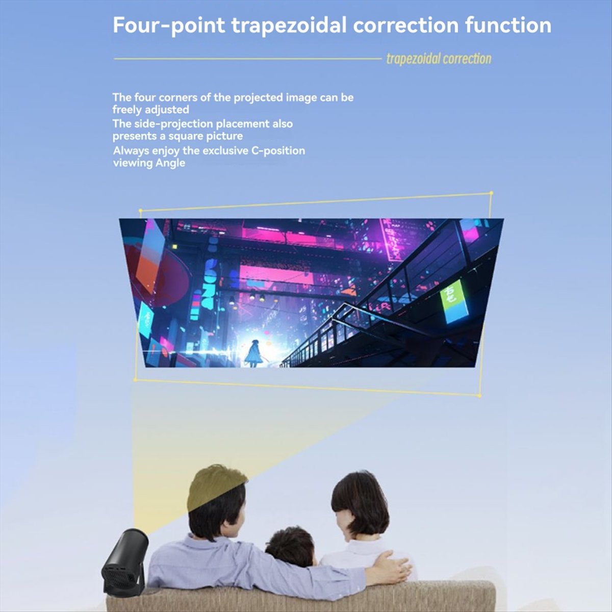 1080P Projector for Android12  - Home Cinema Quad ulasan dan harga