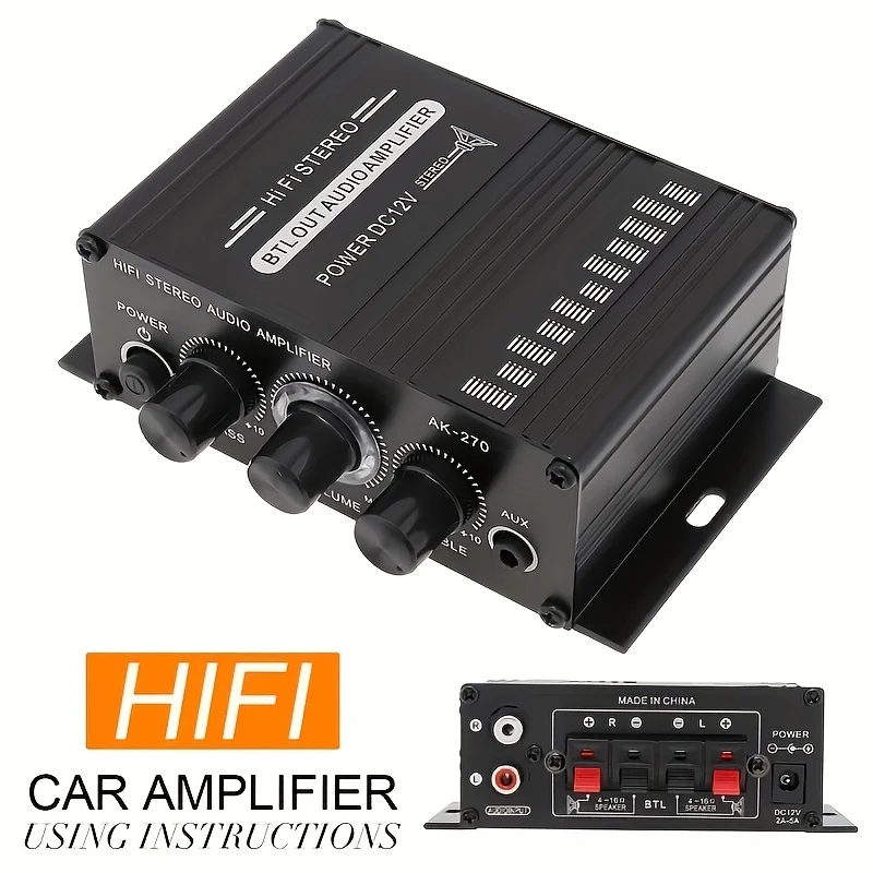 AK-270 400W Mini Power Amplifi - Home Cinema Installation ulasan dan harga