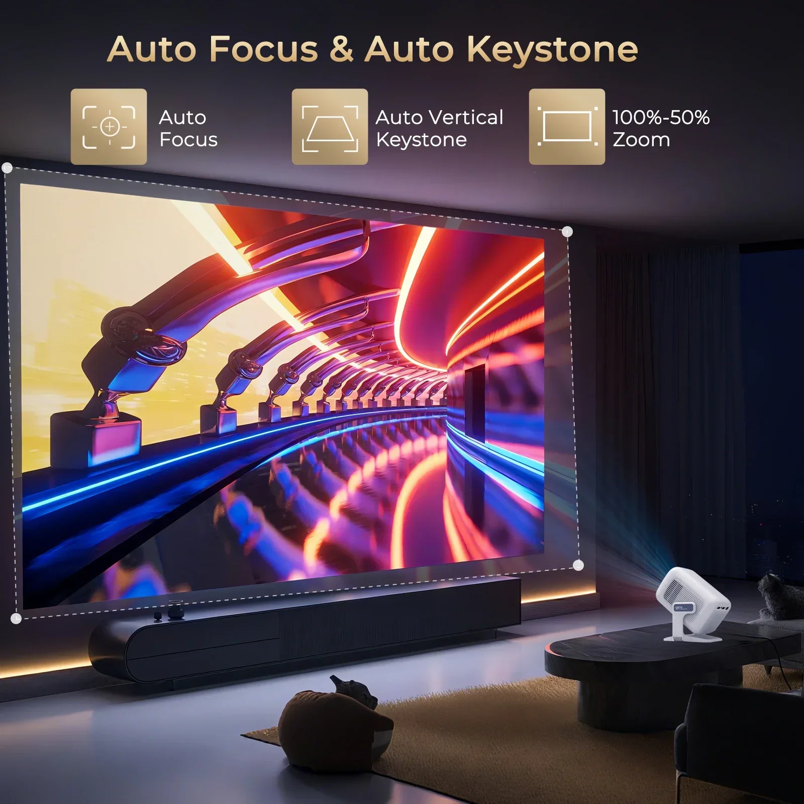 LynCast 4K X3AQ Projector 500A - Video Home Cinema ulasan dan harga