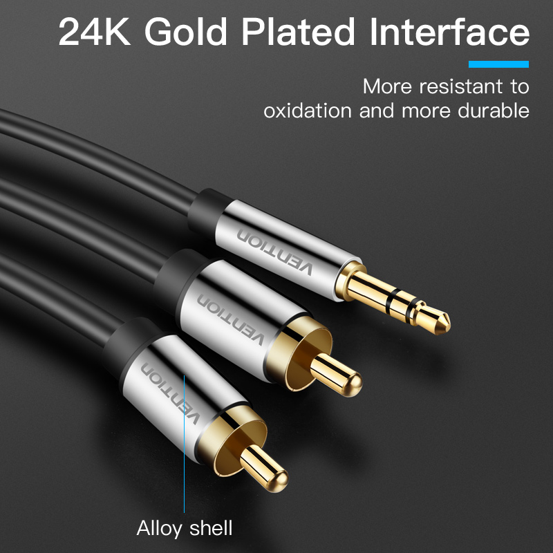 Vention RCA Cable 3.5 to 2rca  - Home Cinema Sound System ulasan dan harga